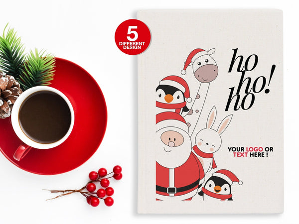 Custom Christmas Sketchbook 6" × 8" (15 × 20 cm) – Personalized Holiday Drawing Journal, Gift Notebook | Pamusan