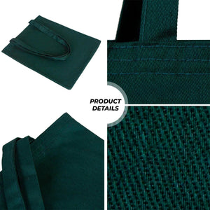 Custom Cotton Bag - 14" x 16" (35x40 cm) Green - 6 oz - Pamusan.com