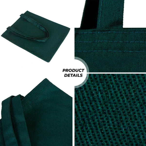 Custom Cotton Bag - 14" x 16" (35x40 cm) Green - 6 oz - Pamusan.com