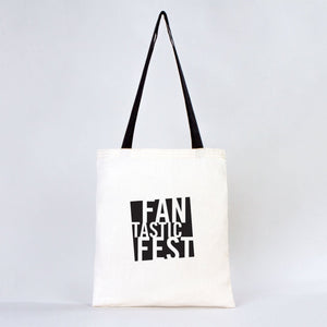 Custom Cotton Tote Bag 14"x16" with Black Handles – Personalized Logo & Promotional Bag - Pamusan.com