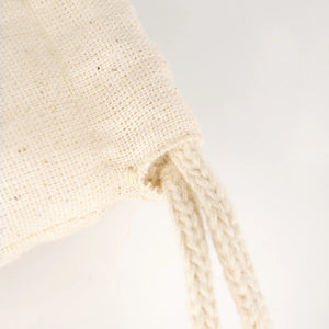 Custom Drawstring Pouch – Printed Natural Cotton Muslin Favor Bag 4"x8" (10x20 cm) - Pamusan.com