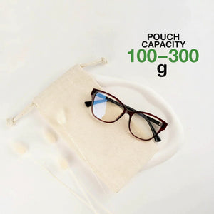 Custom Drawstring Pouch – Printed Natural Cotton Muslin Favor Bag 4"x8" (10x20 cm) - Pamusan.com