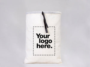 Custom 12x16 Favor & Laundry Bags - Drawstring Cotton, Logo Print — custom print | Pamusan