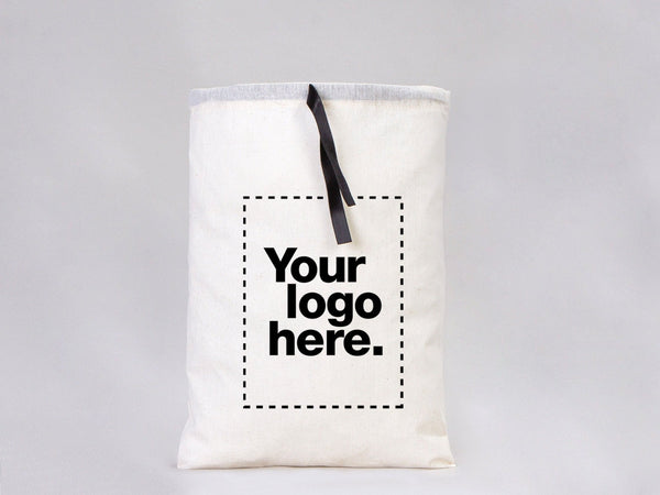Custom 12x16 Favor & Laundry Bags - Drawstring Cotton, Logo Print — custom print | Pamusan