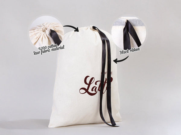 Custom 12x16 Favor & Laundry Bags - Drawstring Cotton, Logo Print — custom print | Pamusan