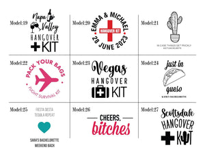 Hangover Gift Bags – Custom Recovery & Survival Kits for Bachelorette Parties — custom print | Pamusan