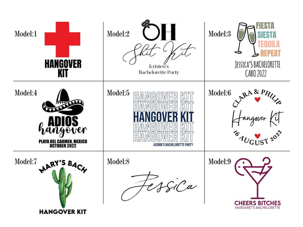 Hangover Gift Bags – Custom Recovery & Survival Kits for Bachelorette Parties — custom print | Pamusan