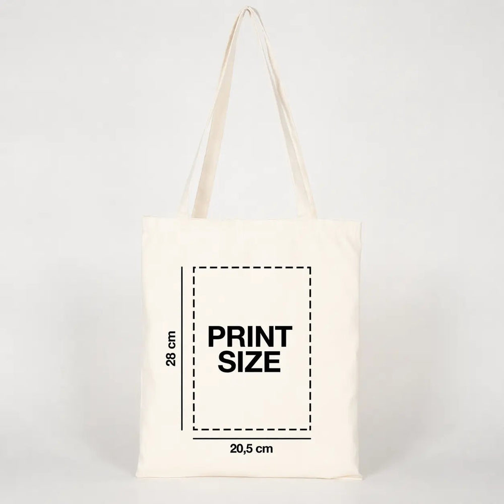 Custom Laminated Tote Bag Raw Cotton for Sublimation – 14" × 16" (35 × 40 cm) - Pamusan.com