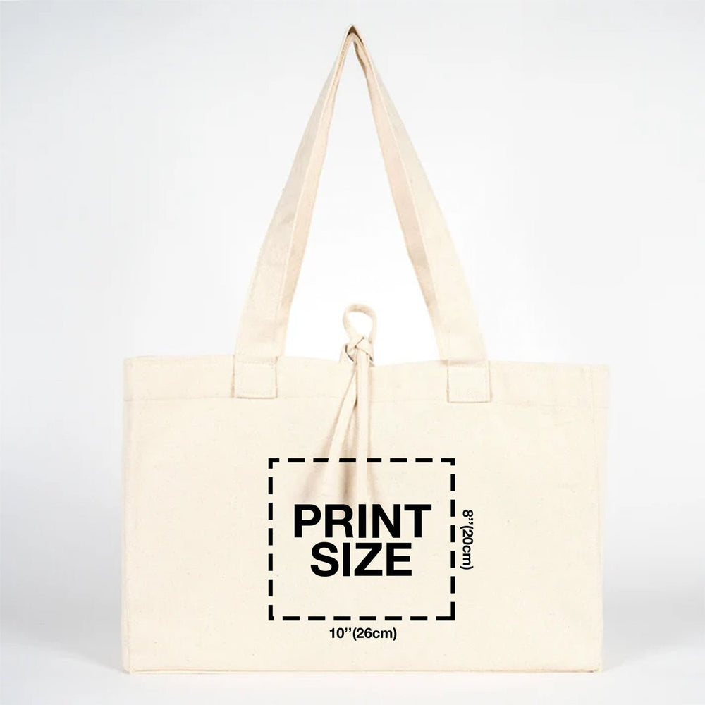 Custom Large Canvas Tote Bags – 18"W x 14"H x 4"L Personalized Cotton Bags With Logo - Pamusan.com