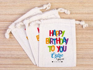 Birthday Goodie Bags – Custom Logo Printed Personalized Party Favor Bags for Kids’ Birthdays & Happy — print detail | Pamusan