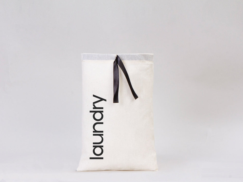 Custom Logo Printed Cotton Bags – 8"W x 12"H Bridal Gift Bags, Black Double Pouches | Pamusan