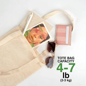 Custom Long Handle Tote Bag 10"x14" With Logo – Mini Printed, 6 oz Gabardine Fabric - Pamusan.com