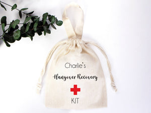 Custom Name Hangover Recovery Kit Bags - 6"W x 8"H (15.5 x 20 cm) | Pamusan