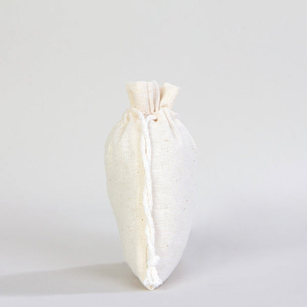 Custom Natural Cotton Drawstring Pouch – 4" × 6" (10 × 14.5 cm) - 4 oz - Pamusan.com