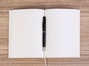 Personalized Canvas Cover 6"x8" Notebook - Text or Logo Print - Pamusan.com