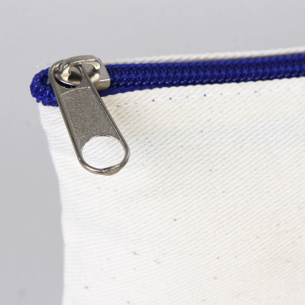 Custom Pencil Case 8" × 4" (21 × 10 cm) 6 oz – Saxe Blue Zipper - Pamusan.com
