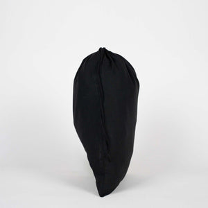 Custom Printed Black Cotton Drawstring Pouch – 12" × 16" – 4 oz - Pamusan.com