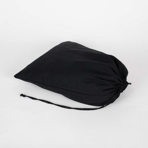 Custom Printed Black Cotton Drawstring Pouch – 12" × 16" – 4 oz - Pamusan.com