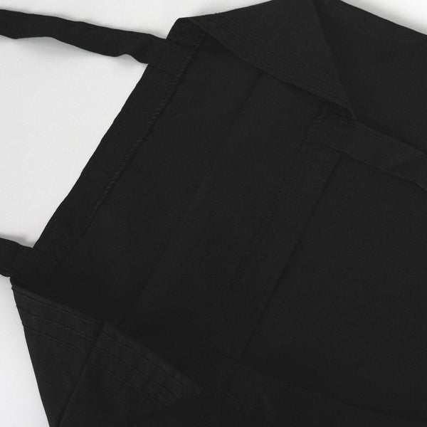 Black apron on a white background