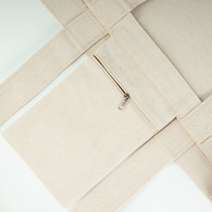 Custom Printed Canvas Tote Bag with Front Pocket – 18" × 14" × 4" (45 × 35 × 10 cm) – Full Gusset – 10 oz - Pamusan.com