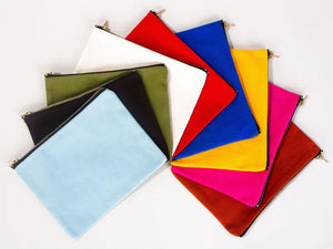 Custom Printed Colorful Makeup Bag - 8"W x 6"H Cosmetic Clutch Bag, Bridesmaid Cosmetic Bag - Pamusan.com