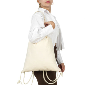 Custom Printed Cotton Drawstring Backpack 14×16 in (35×40 cm), 4 oz – Eco - Friendly Bag - Pamusan.com