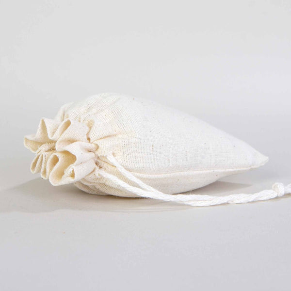 Custom Printed Cotton Drawstring Pouch – Natural Color, 4" × 6" (10 × 14.5 cm), 4 oz - Pamusan.com