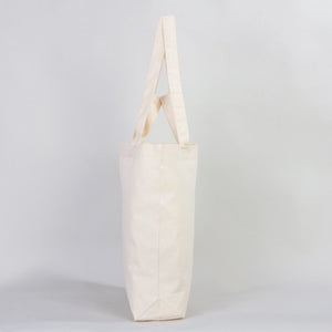 Custom Printed Cotton Grocery Tote Bag – 19"W x 16"H x 4"D Reusable Double Handle Shopping Bag - Pamusan.com