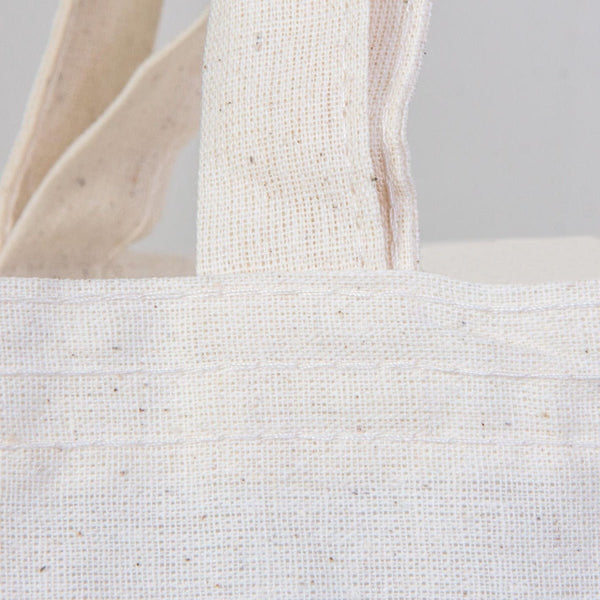 Custom Printed Cotton Tote Bag – 16" × 16" (40 × 40 cm) – 4 oz Natural – Double Handles - Pamusan.com