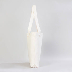 Custom Printed Natural Canvas Tote Bag with Woven Handles – 18" × 14" × 3" (45 × 35 × 8 cm) – Thick 10 oz Cotton | Pamusan