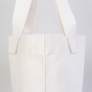 Custom Printed Natural Canvas Tote Bag with Woven Handles – 18" × 14" × 3" (45 × 35 × 8 cm) – Thick 10 oz Cotton | Pamusan
