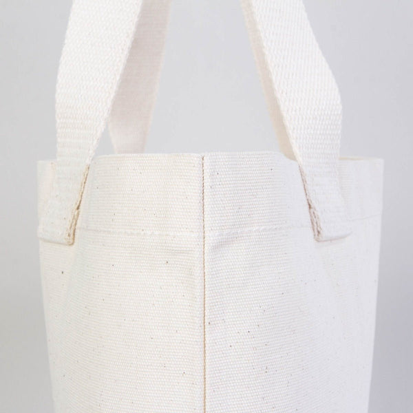 Custom Printed Natural Canvas Tote Bag with Woven Handles – 18" × 14" × 3" (45 × 35 × 8 cm) – Thick 10 oz Cotton | Pamusan