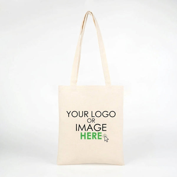 Custom Tote Bag 12"x14" With Logo – Full-Color Print, 6 oz Gabardine Fabric - Pamusan.com