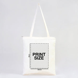 Custom Tote Bags with Zipper – 14"x16" Cotton Cloth Bags, Wholesale Options - Pamusan.com