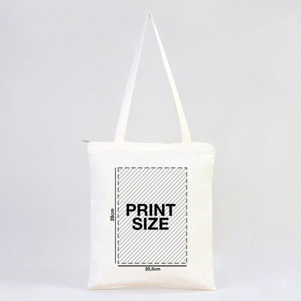 Custom Tote Bags with Zipper – 14"x16" Cotton Cloth Bags, Wholesale Options - Pamusan.com