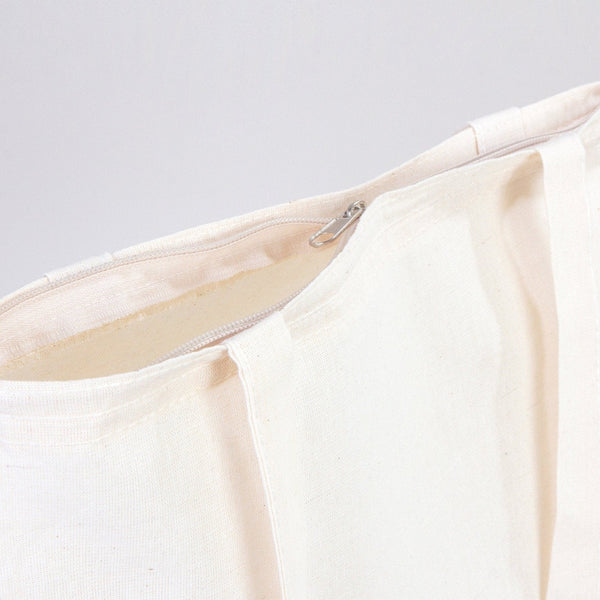 Custom Tote Bags with Zipper – 14"x16" Cotton Cloth Bags, Wholesale Options - Pamusan.com