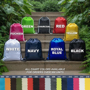 Custom Waterproof Drawstring Backpack – Turquoise, Large 13×18 in (32×45 cm) - Pamusan.com