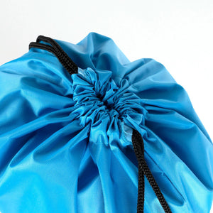 Custom Waterproof Drawstring Backpack – Turquoise, Large 13×18 in (32×45 cm) - Pamusan.com