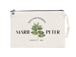 Custom Wedding Clutch Bag – Personalized Bridesmaid Gift Purse & Bridal Party Favor Tote - Pamusan.com