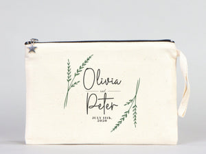 Custom Wedding Clutch Bag – Personalized Bridesmaid Gift Purse & Bridal Party Favor Tote - Pamusan.com