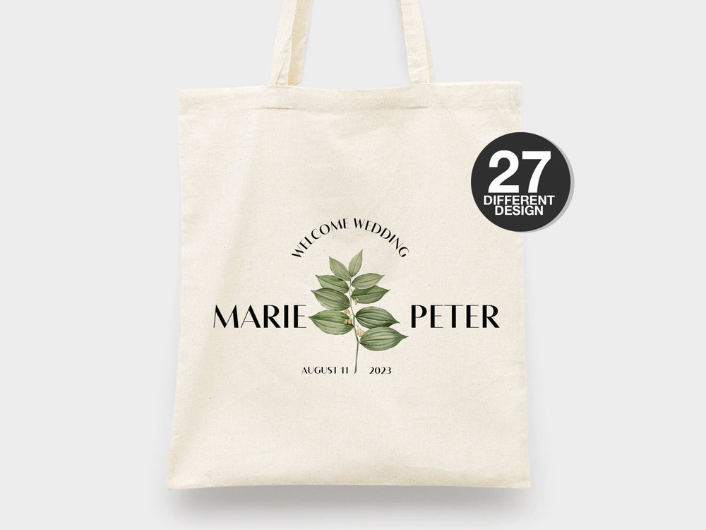 Custom Wedding Welcome Bag – Bridesmaid Gift & Bridal Party Tote – Wedding Favor | Pamusan