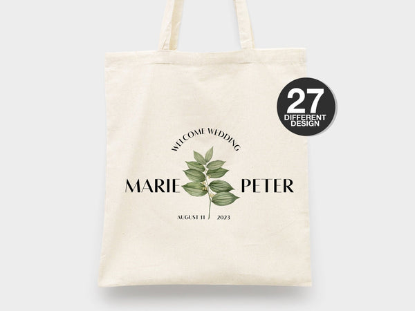 Custom Wedding Welcome Bag – Bridesmaid Gift & Bridal Party Tote – Wedding Favor | Pamusan