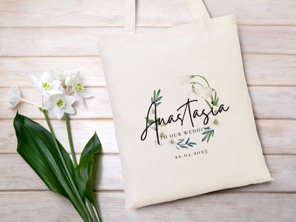 Custom Wedding Welcome Bag - Personalized Bachelorette Party Favor - Bridal Party Gift Bags - Wedding Favors - Pamusan.com
