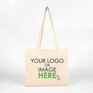Custom Wide Tote Bag 14"x12" With Logo – Landscape Print, 6 oz Gabardine Fabric - Pamusan.com