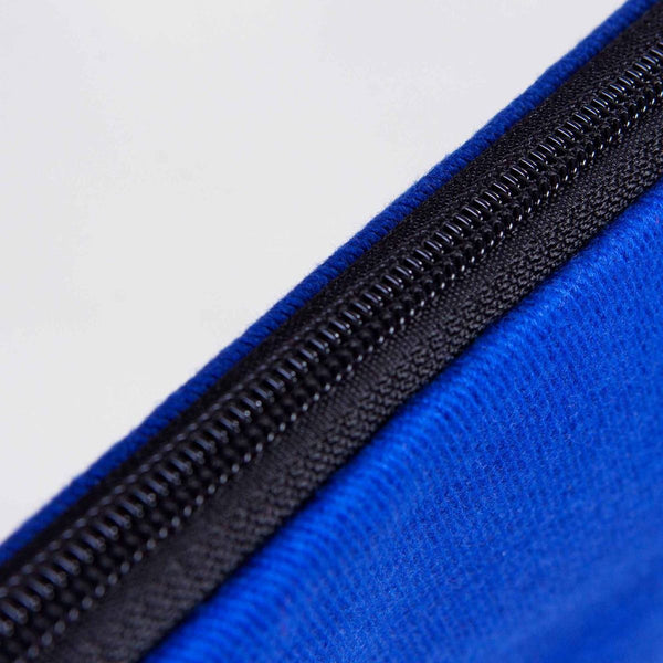 Custom Zippered Clutch Bag – Blue – 10" × 7" (25 × 18 cm) - 10 oz - Pamusan.com
