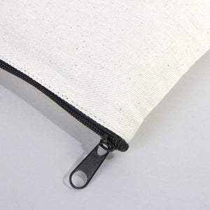 Customizable Clutch Bag – 10"x7" Unlined Cotton Pouch with Zipper - Pamusan.com