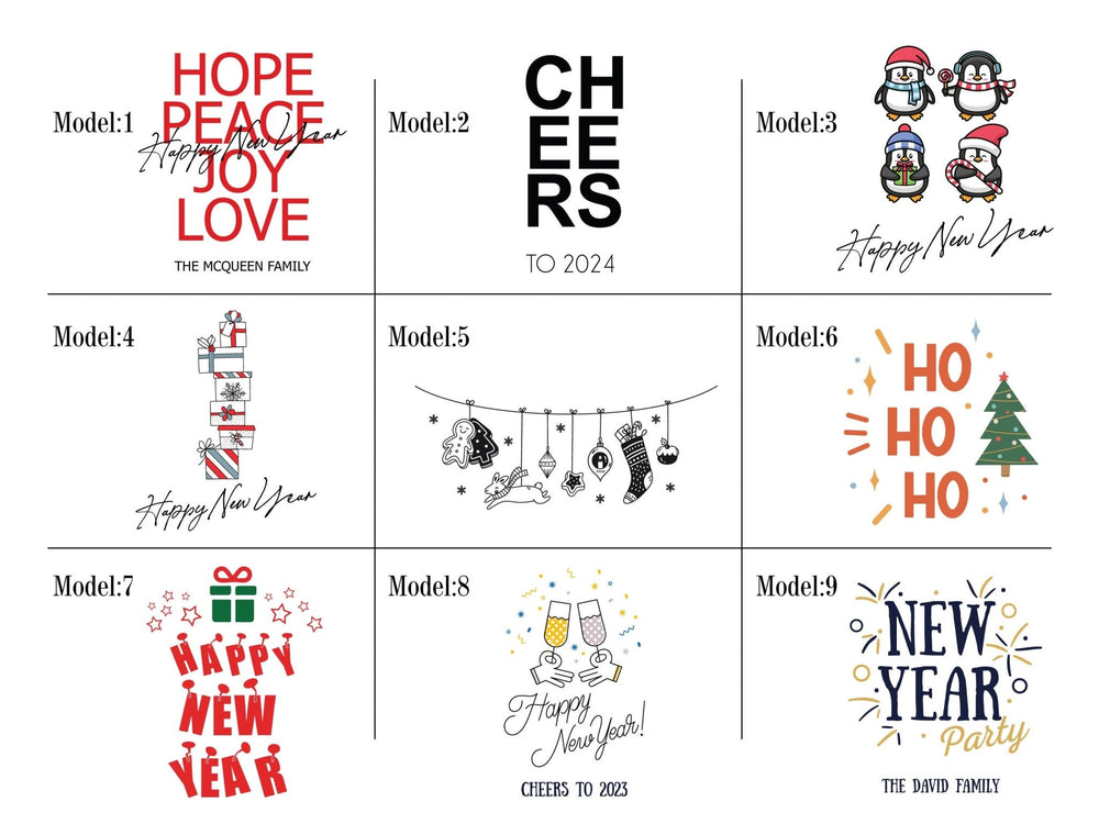 Custom Happy New Year Tote Bag –  14" × 16"  (35 x 40 cm) Personalized Cotton Bag | Pamusan