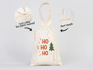Customizable Ho Ho Ho Christmas Bags – Personalized Gift Bags for Holiday & New Year Gifts – Add Logo or Text | Pamusan