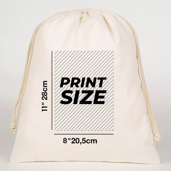 Customizable Laminated 16" x 20" (40 x 50 cm) Cotton Drawstring Pouch - Pamusan.com