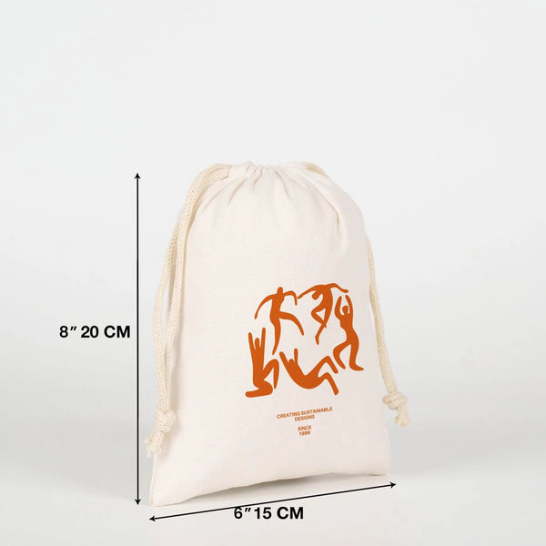 Customizable Laminated 6" x 8" (15×20 cm) Cotton Drawstring Pouch - 4 oz - Pamusan.com